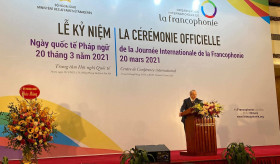 The Ambassador of the Republic of Armenia to the Socialist Republic of Vietnam Vahram Kazhoyan participated in the official ceremony dedicated to the International Day of Francophonie 2021.