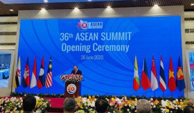 ՎՍՀ-ում Հայաստանի Հանրապետության դեսպան Վահրամ Կաժոյանի մասնակցությունը Հարավ-Արևելյան Ասիայի երկրների կազմակերպության (ASEAN) 36-րդ գագաթաժողովի բացման արարողությանը: