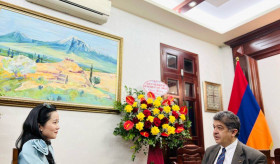 Ambassador Kazhoyan's interview to Nhân Dân TV and newspaper