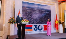 Official reception on the occasion of the 31st anniversary of the Independence of the Republic of Armenia and the 30th anniversary of the establishment of diplomatic relations between Armenia and Vietnam.