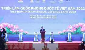 ՎՍՀ-ում ՀՀ դեսպան Վահրամ Կաժոյանի մասնակցությունը Պաշտպանության միջազգային էքսպո Վիետնամ-2022-ի բացման պաշտոնական արարողությանը: