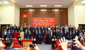 Participation of the Ambassador of the Republic of Armenia to the Socialist Republic of Vietnam Vahram Kazhoyan in the event on the occasion of the New Year organized by Vietnam Union of Friendship Organizations (VUFO).