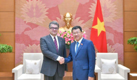 Meeting of the Ambassador of the Republic of Armenia Vahram Kazhoyan with H.E. Mr. Vu Hai Ha, Chairman of the Foreign Affairs Committee of the National Assembly of the Socialist Republic of Viet Nam