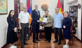 Ambassador Baghdasaryan received the Chair of the Board of Trustees of the American University in Viet Nam