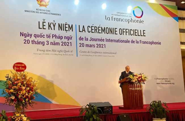 The Ambassador of the Republic of Armenia to the Socialist Republic of Vietnam Vahram Kazhoyan participated in the official ceremony dedicated to the International Day of Francophonie 2021