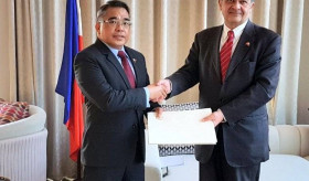 Official ceremony of the presentation of the Letters of Credence of H.E. Mr. Vahram Kazhoyan, Ambassador Extraordinary and Plenipotentiary of the Republic of Armenia to the Republic of the Philippines (with residence in Hanoi)