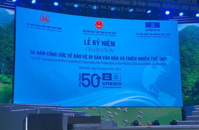 Participation of the Ambassador of the Republic of Armenia to Vietnam Vahram Kazhoyan in the official ceremony dedicated to the 50th anniversary of UNESCO Convention Concerning the Protection of the World Cultural and Natural Heritage.