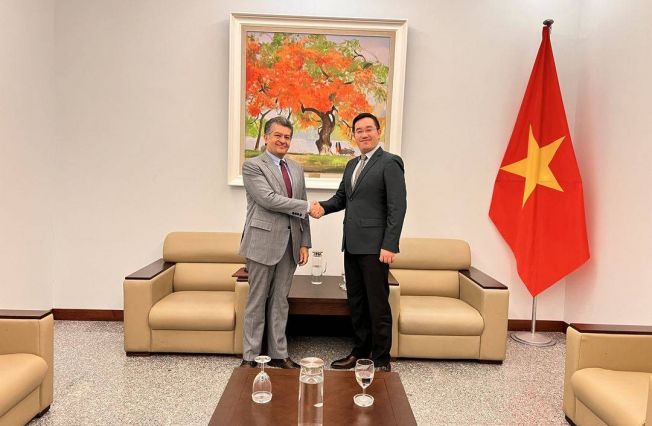 Ambassador Vahram Kazhoyan’s Meeting with Deputy Director General of International Organizations Department of the Ministry of Foreign Affairs of the Socialist Republic of Viet Nam Mr. Pham Binh Anh.