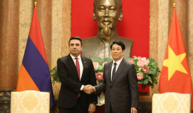 NA Speaker Alen Simonyan Meets with President of the Socialist Republic of Viet Nam