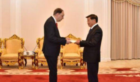 Ambassador Baghdasaryan presented his credentials to the President of the Lao People's Democratic Republic